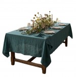 Nappe rectangle en gaze de coton 150 x 250 cm Gaia canard