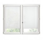 Paire de Rideaux Voile brise bise blanc 60 x 90 cm