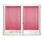 Paire de Rideaux Voile brise bise rouge 60 x 90 cm