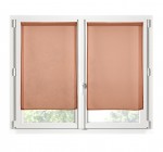 Paire de Rideaux Voile brise bise terracotta 60 x 90 cm