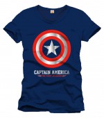CAPTAIN AMERICA T-Shirt Logo The First Avengers navy