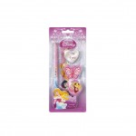 Set de papeterie 4 pi�ces Princesses Disney rose