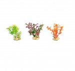 Lot de 3 plantes d�coratives pour aquarium