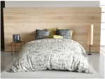 Housse de couette + 2 taies 220 x 240 cm graphique flava