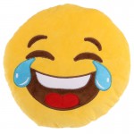 Coussin moelleux Emoji Pleure de rire