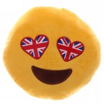 Peluche coussin moelleux Emoji I Love Londres Drapeau anglais