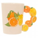 Mug anse Citrons & Oranges