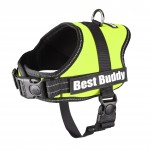 Harnais r�glable pour chien Pluto vert fluo XL