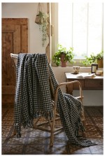 Plaid a franges 180 x 220 cm Gaspard