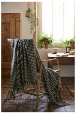 Plaid a franges 180 x 220 cm Gaspard