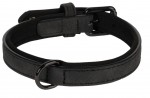 Collier pour chien avec doublure n�opr�ne XS / S 24-30cm 15mm noir
