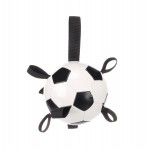 Ballon de Football Flottant avec Rubans pour Chien 14 cm blanc