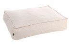 Coussin panier en textile 100 x 70 x 18 cm Beige