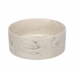 Gamelle ronde pour la nourriture et l'eau 450 ml Marbre gris