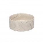Gamelle ronde pour la nourriture et l'eau 750 ml Marbre gris