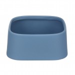 Gamelle carr�e Zara en c�ramique pour chien 900 ml bleu