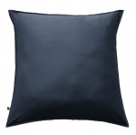 Taie d'oreiller en viscose 63 x 63 cm Salome bleu nuit