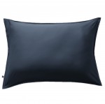 Taie d'oreiller en viscose 50 x 70 cm Salome bleu nuit