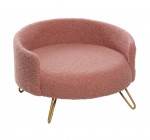Fauteuil pour chien ou chat Disco rose 46 x 46 x 30 cm