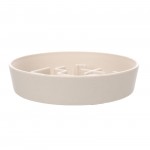 Gamelle ronde anti glouton pour chien Kana 1,5 l beige
