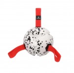 Jeu Balle avec Rubans Flottante et Ultra Rebondissante 15 cm pour Chien rouge