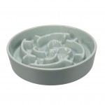 Gamelle ronde anti glouton pour chien Sena vert menthe