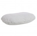 Coussin ovale d�houssable pour chien 40 x 50 cm gris clair