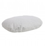 Coussin ovale d�houssable pour chien 50 x 60 cm gris clair