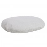 Coussin ovale d�houssable pour chien 56 x 70 cm gris clair