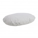 Coussin ovale d�houssable pour chien 62 x 80 cm gris clair