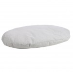Coussin ovale d�houssable pour chien 80 x 110 cm gris clair