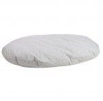Coussin ovale d�houssable pour chien 84 x 120 cm gris clair