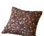 Coussin gaze de coton 40 x 40 cm Capucine camel