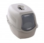 Bac � liti�re pour chat 39 x 56 x 39,5 cm Lexie gris clair