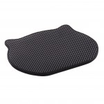 Tapis de liti�re pour chat 40 x 50 cm Tete de chat noir