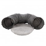 Tunnel interactif pour chat Gris fonc� avec balle 95 cm