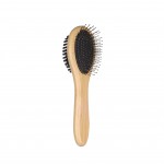 Brosse � poils et picots Babu en bambou 19 cm pour chat