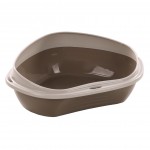 Bac � liti�re de coin 58.5 x 48 x 20.5 cm Sadio taupe