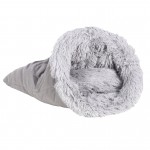 Sac de couchage tout doux pour chat 60 cm Ayco gris