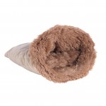 Sac de couchage tout doux pour chat 60 cm Ayco taupe