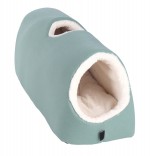 Couchage en Tunnel pour chat vert 25x75x25cm
