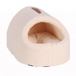 Couchage en peluche pour chat Felpa blanc