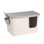Bac � liti�re ferm� avec pelle 76 x 45 cm Barik blanc