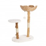 Arbre � chat design avec corde et panier