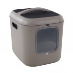 Maison de toilette pour chat Romy 61,5 x 50 x 57,5 cm taupe