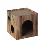 Carton � gratter Jamie Cube brun 30 x 30 cm pour chat