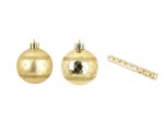 Set de 8 boules decor carreaux