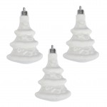 Set de 3 suspensions sapins blanc