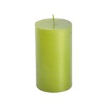 Bougie decorative vert metalisse