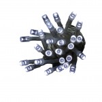 Guirlande lectrique 80 Led blanche 3m fil vert